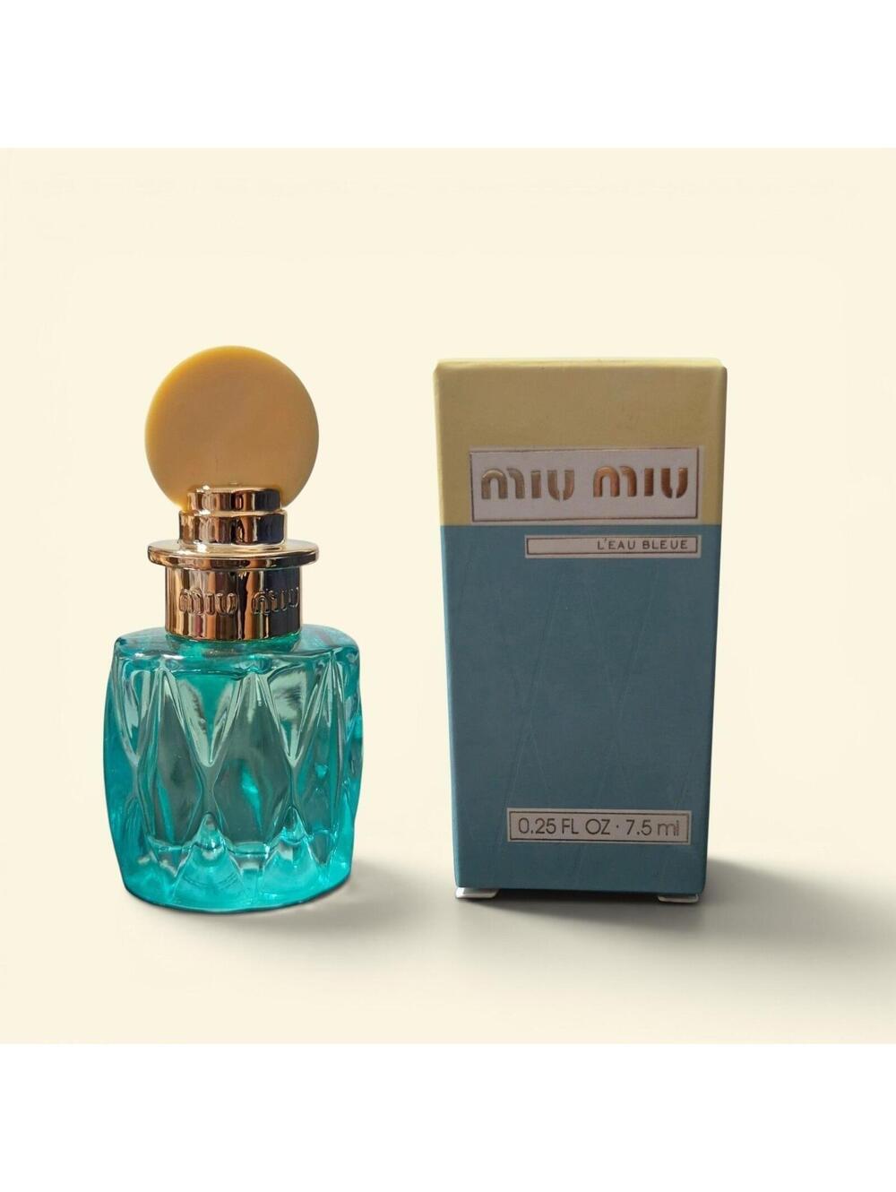 Miu Miu Leau Bleue Eau De Parfum -7.5ml Travel Spray NIB